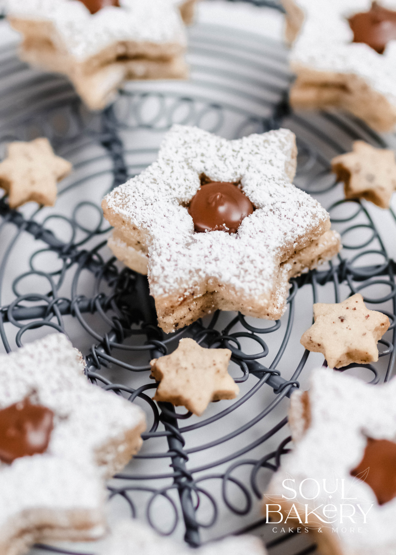 Weihnachtsbäckerei: Nuss Nougat Sterne | Soul Bakery