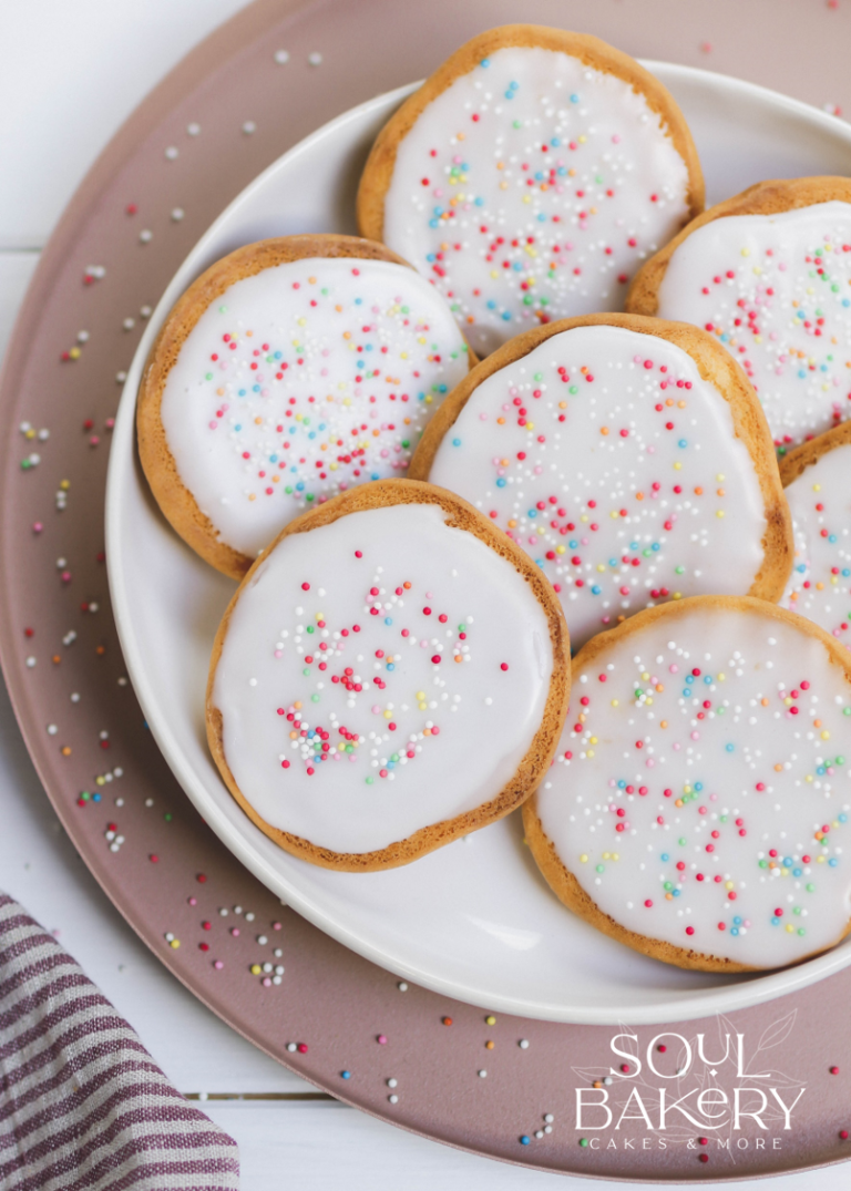 saftige Vanille Amerikaner mit zitronigem Zuckerguss | Soul Bakery