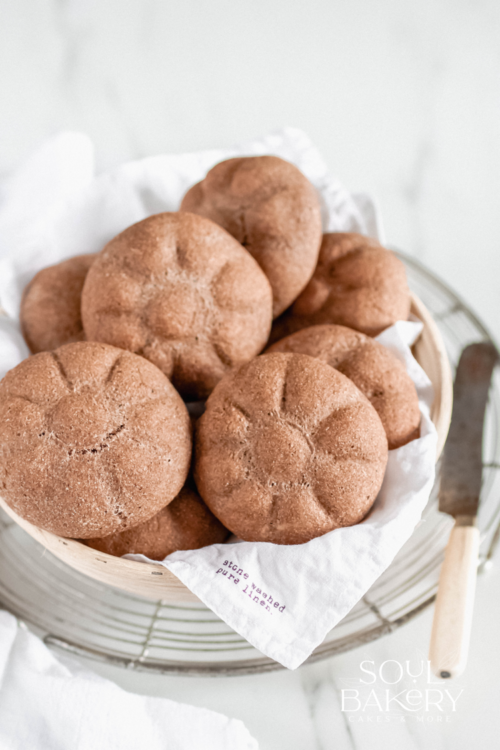Rezept für vegane gesunde Dinkel Vollkorn Brötchen | Soul Bakery