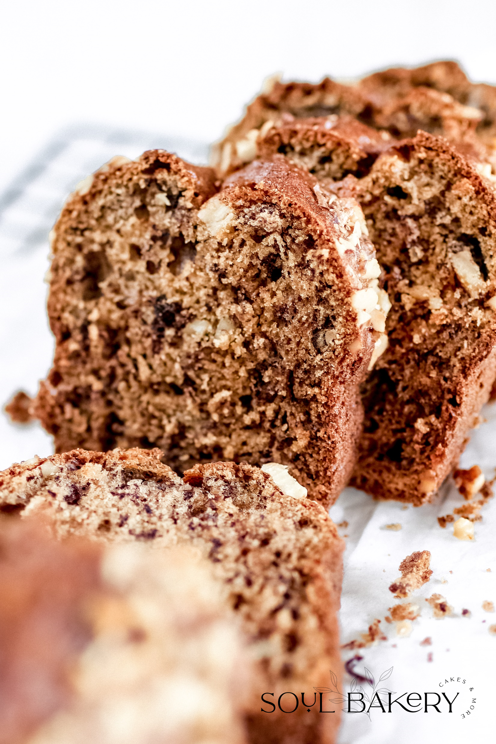 Rezept für saftiges Bananenbrot mit Walnüssen